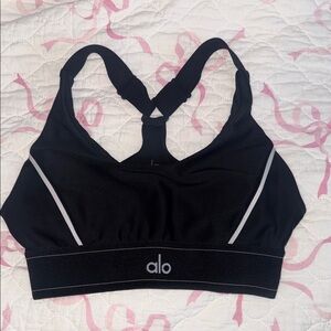 ALO Yoga Black and White Sports Bra